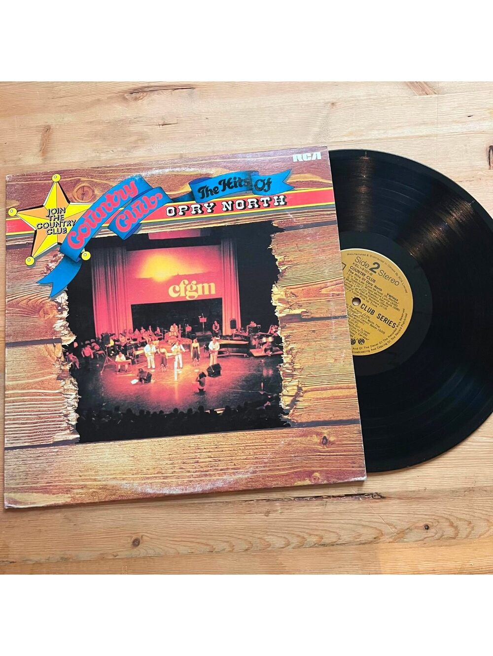 Various - Country Club The Hits of Opry North 33rpm VG+ VR02